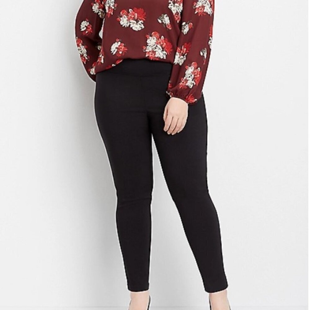 MAURICES PULL ON BENAGLINE SKINNY ANKLE PLUS SIZE PANTS 20W